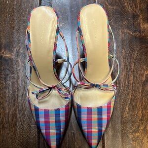 Ann Taylor Multicolor Plaid Women's Shoes
